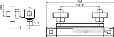 Смеситель Valvex Estil Square Plus 2447170 Смеситель Valvex Estil Square Plus 2447170