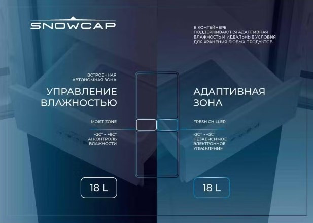 Холодильник (Side-by-Side) Snowcap SBS NF 570 I Холодильник (Side-by-Side) Snowcap SBS NF 570 I