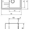 Кухонная мойка Teka Stone 45 S-TG 1B 1D (Carbon)