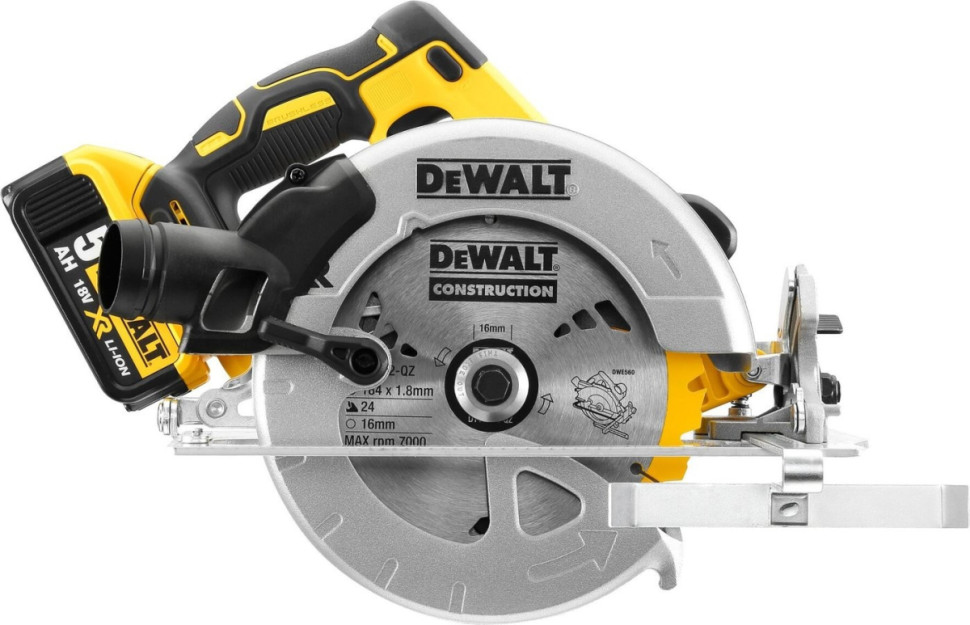 Дисковая (циркулярная) пила DeWALT DCS570P2 (с 2-мя АКБ, кейс)