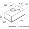 Вытяжка Maunfeld Crosby Singl 60 белый