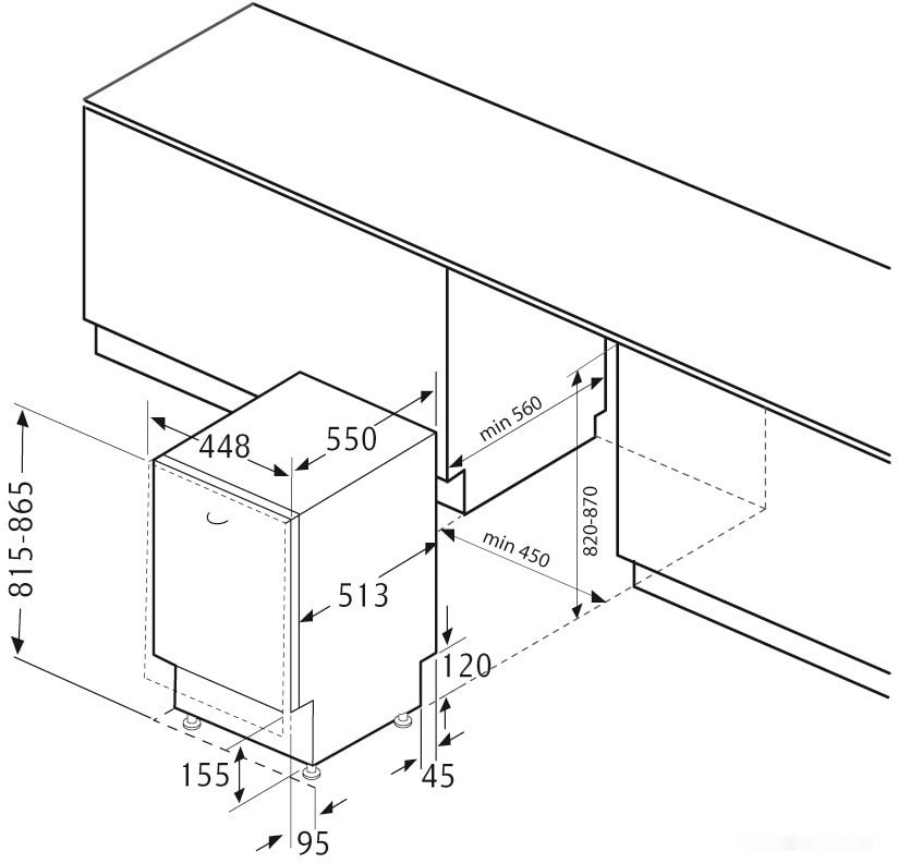 Посудомоечная машина Krona Brenta 45 BI Посудомоечная машина Krona Brenta 45 BI