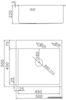 Кухонная мойка Gerhans K35050 (сатин)