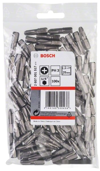 Бита Bosch 2607001517 (100 предметов)