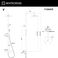 Душевая система Whitecross Y1254GL (золото)