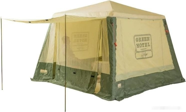 Тент-шатер Camping World Green Hotel Volga 138199 (зеленый/бежевый) Тент-шатер Camping World Green Hotel Volga 138199 (зеленый/бежевый)