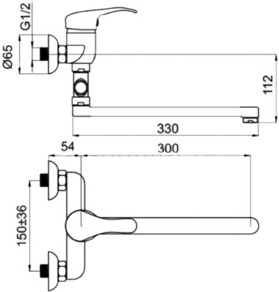 Смеситель Rubineta P-12/G Star Смеситель Rubineta P-12/G Star