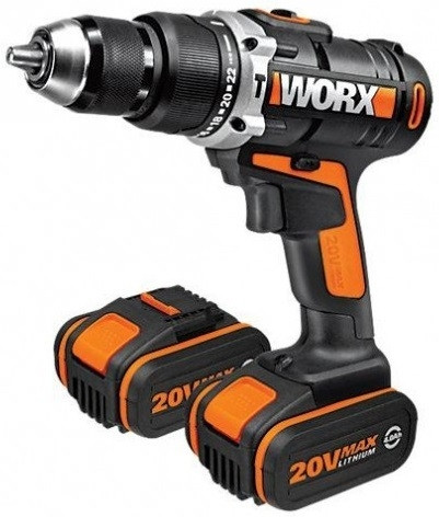 Дрель-шуруповерт Worx WX371.1 (с 2-мя АКБ, кейс)