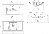Умывальник dreja Гармония 100