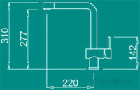 Смеситель Elleci Stream M73 Titanium