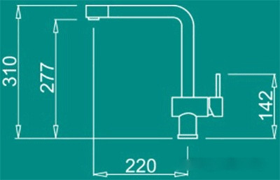 Смеситель Elleci Stream M73 Titanium Смеситель Elleci Stream M73 Titanium