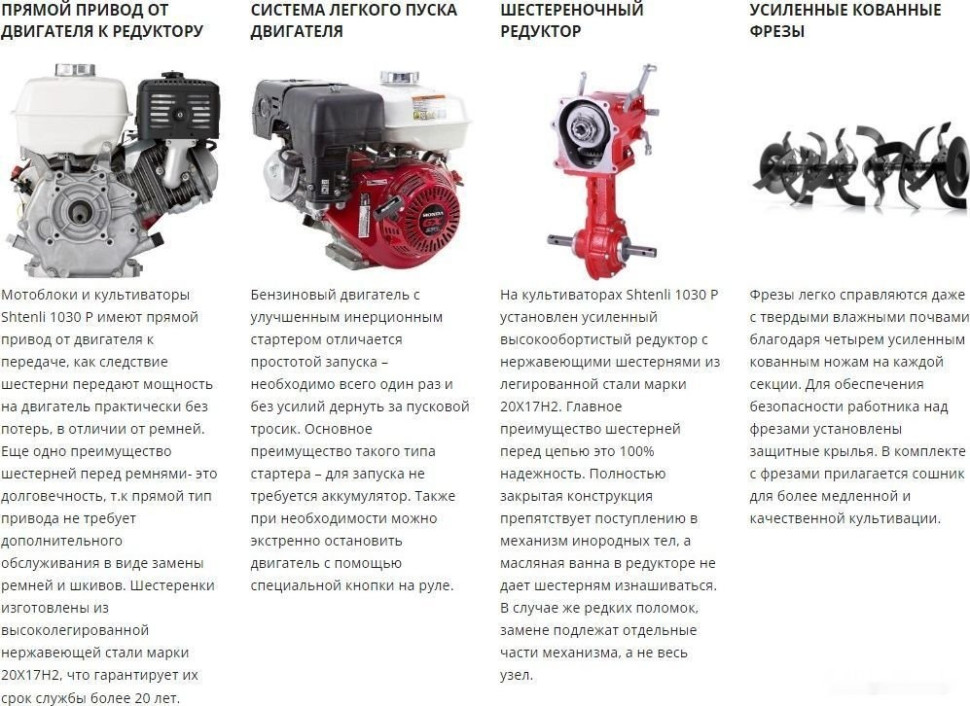 Мотоблок Shtenli 1030P Мотоблок Shtenli 1030P