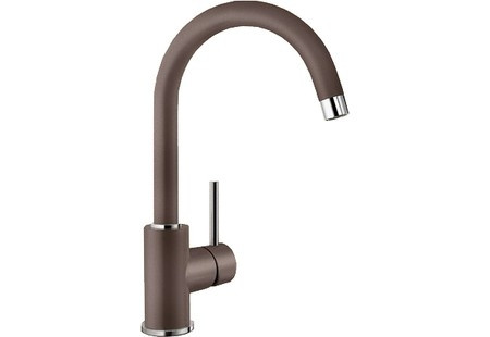 Смеситель Blanco Mida (хром/гранит) кофе