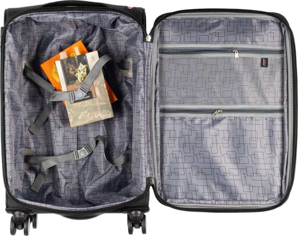 Чемодан Monza 8038# (M, черный) Чемодан Monza 8038# (M, черный)