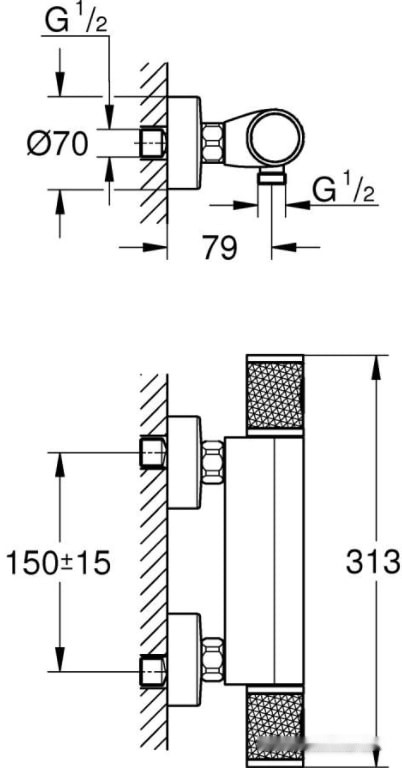 Смеситель Grohe Grohtherm 1000 Performance 34776000