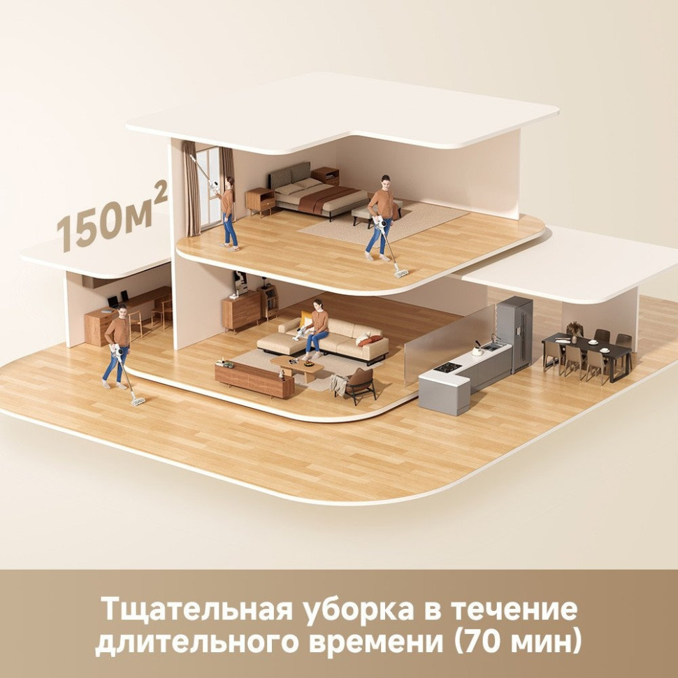 Пылесос Dreame Cordless Vacuum Cleaner R10s VZV22A (евровилка, белый) Пылесос Dreame Cordless Vacuum Cleaner R10s VZV22A (евровилка, белый)