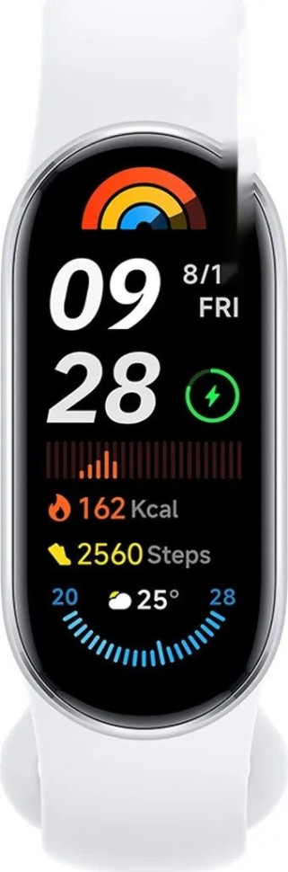 Фитнес-браслет Xiaomi Smart Band 9 (серебристый, с белым силиконовым ремешком, международная версия) Фитнес-браслет Xiaomi Smart Band 9 (серебристый, с белым силиконовым ремешком, международная версия)