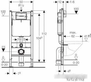 Система инсталляции Geberit Duofix Delta [458.124.21.1]