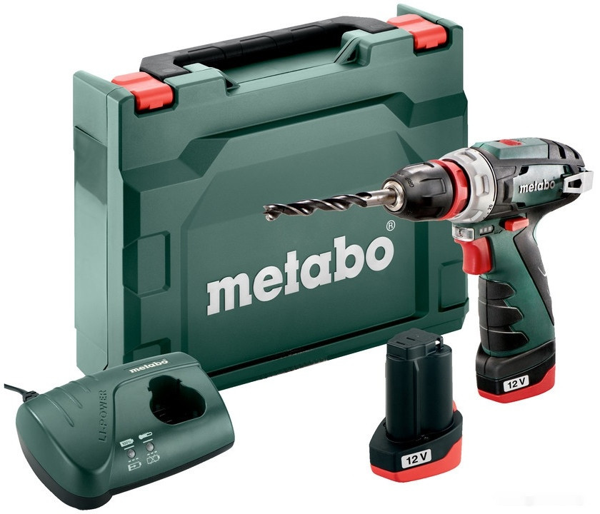 Дрель-шуруповерт Metabo PowerMaxx BS BL Q 601749500 (с 2-мя АКБ, кейс)