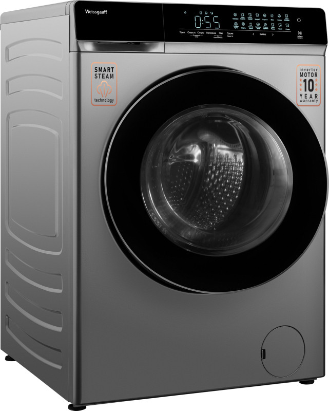 Стиральная машина Weissgauff WMD 888 Touch Inverter Steam Silver Стиральная машина Weissgauff WMD 888 Touch Inverter Steam Silver