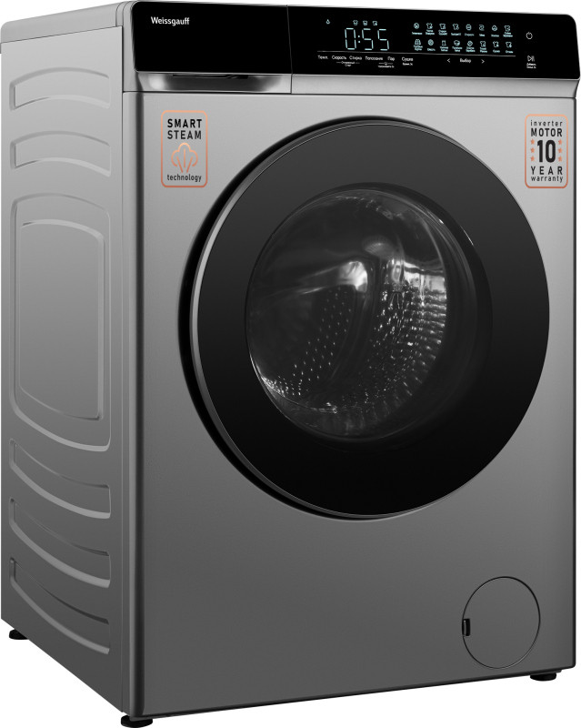 Стиральная машина Weissgauff WMD 888 Touch Inverter Steam Silver Стиральная машина Weissgauff WMD 888 Touch Inverter Steam Silver