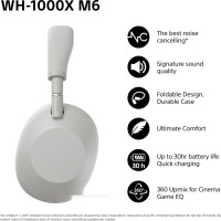 Наушники Sony WH-1000XM6 (серый)