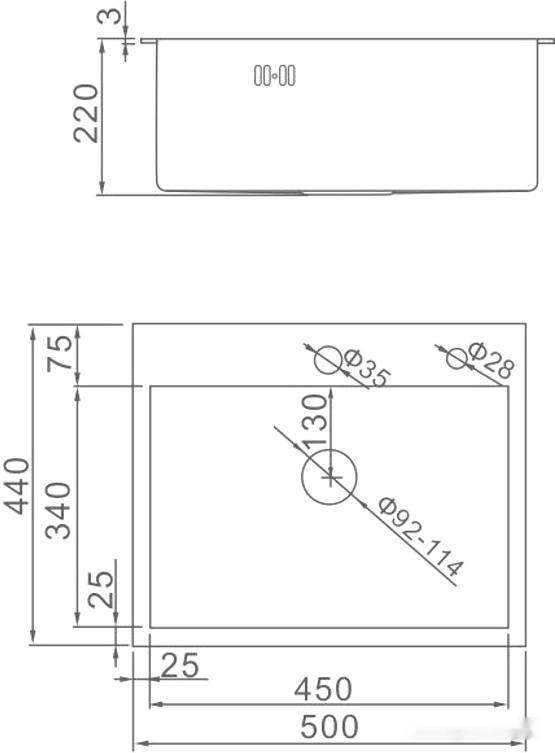 Кухонная мойка Gerhans K35044B (графит) Кухонная мойка Gerhans K35044B (графит)