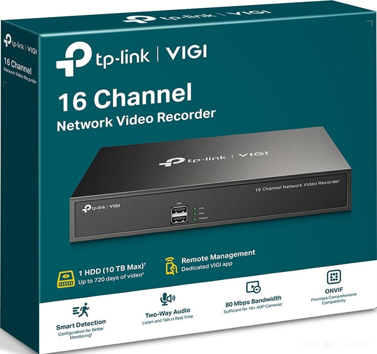 Видеорегистратор наблюдения TP-Link Vigi NVR1016H