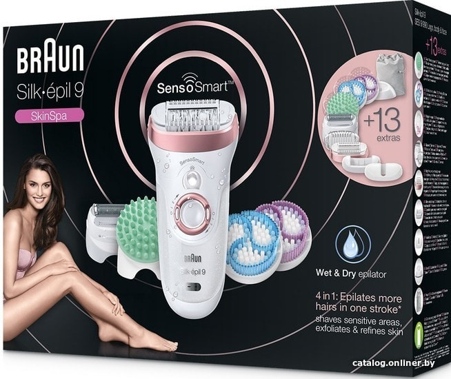 Эпилятор Braun Silk-epil 9 SkinSpa SensoSmart 9/990 Wet&Dry