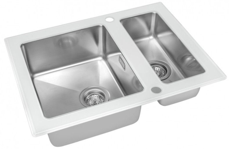 Кухонная мойка Zorg GS 6750-2 (белый) Кухонная мойка Zorg GS 6750-2 (белый)