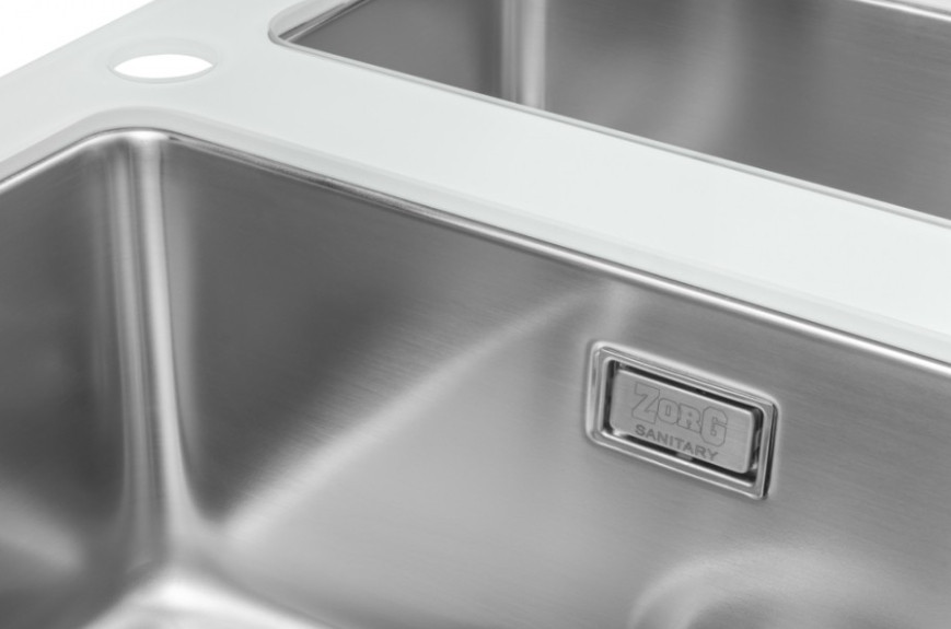Кухонная мойка Zorg GS 6750-2 (белый) Кухонная мойка Zorg GS 6750-2 (белый)