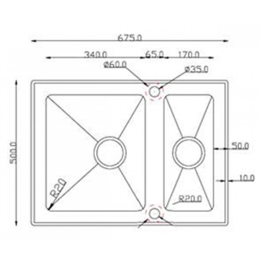 Кухонная мойка Zorg GS 6750-2 (белый) Кухонная мойка Zorg GS 6750-2 (белый)