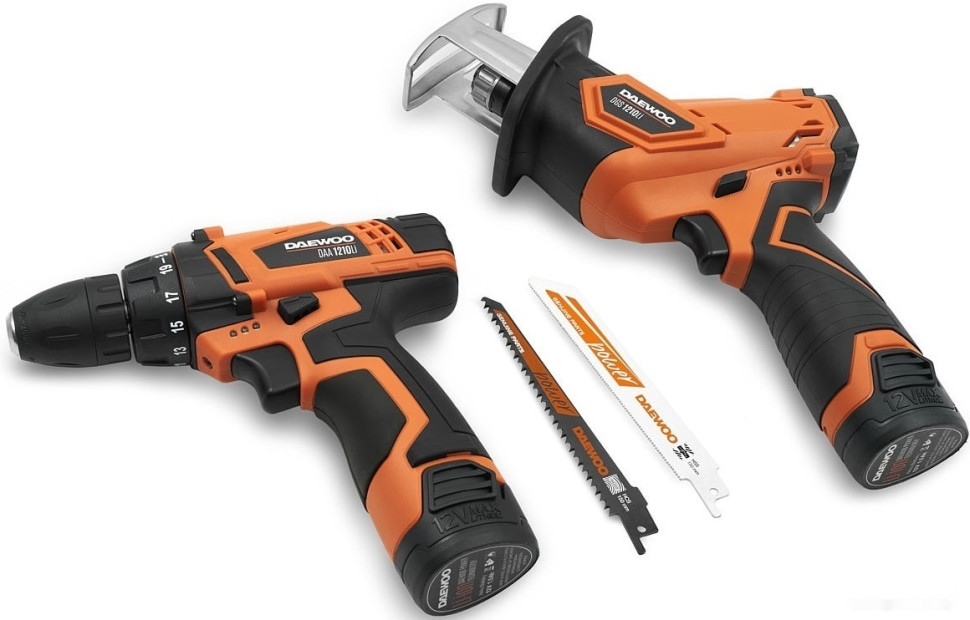 Daewoo Power DGA 1220Li SET (шуруповерт, сабельная пила, 2 АКБ, сумка) Daewoo Power DGA 1220Li SET (шуруповерт, сабельная пила, 2 АКБ, сумка)