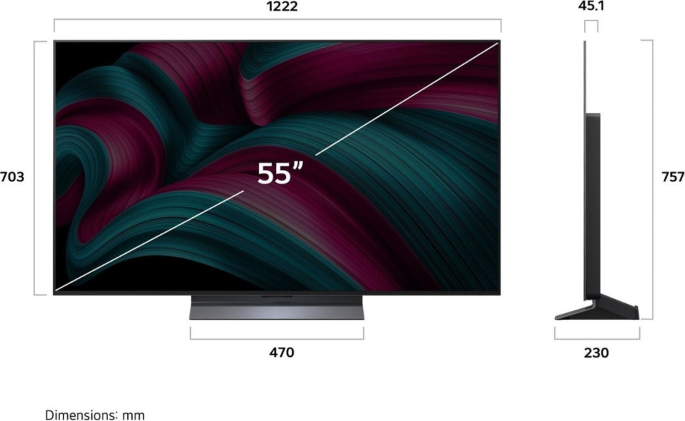 Телевизор LG OLED evo AI C5 OLED55C5RLA Телевизор LG OLED evo AI C5 OLED55C5RLA