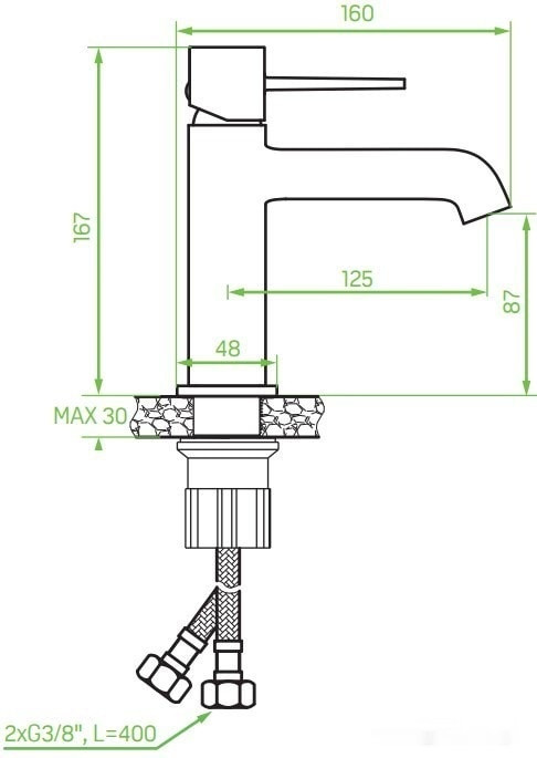 Смеситель Laveo Pola BAP 822D
