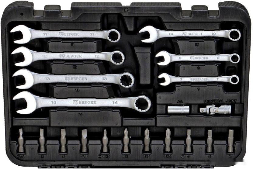 Универсальный набор инструментов Berger BG045-14 (45 предметов)