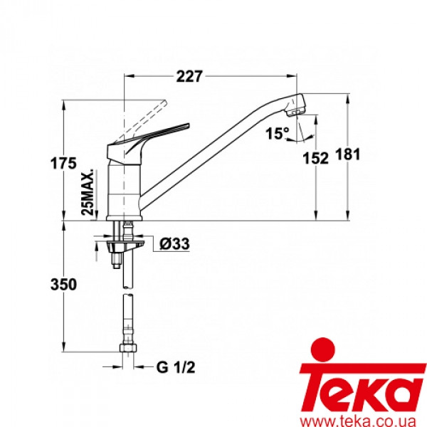 Смеситель Teka MTP 913 TG песочный беж Смеситель Teka MTP 913 TG песочный беж