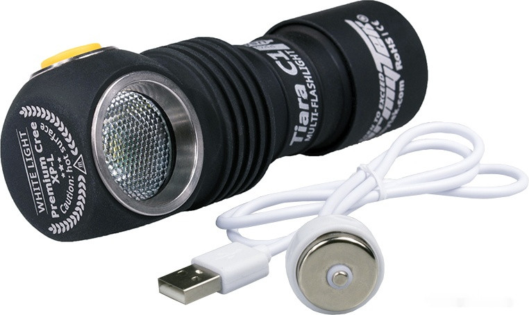 Фонарь Armytek Tiara C1 Pro XP-L Magnet USB (белый свет) + 18350 Li-Ion