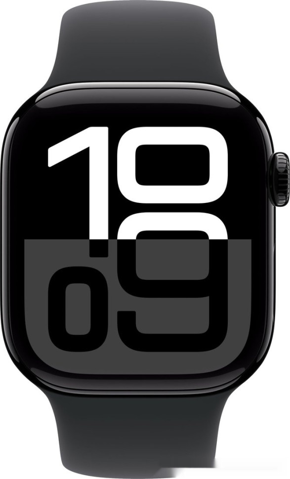 Умные часы Apple Watch Series 10 42 мм (алюминиевый корпус, черный/черный, спортивный силиконовый ремешок S/M) Умные часы Apple Watch Series 10 42 мм (алюминиевый корпус, черный/черный, спортивный силиконовый ремешок S/M)