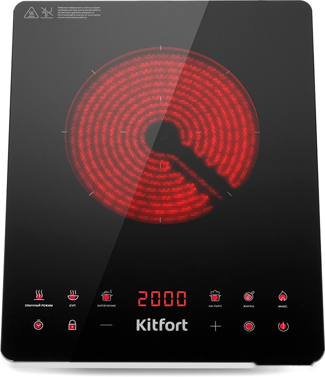 Настольная плита Kitfort KT-140 Настольная плита Kitfort KT-140