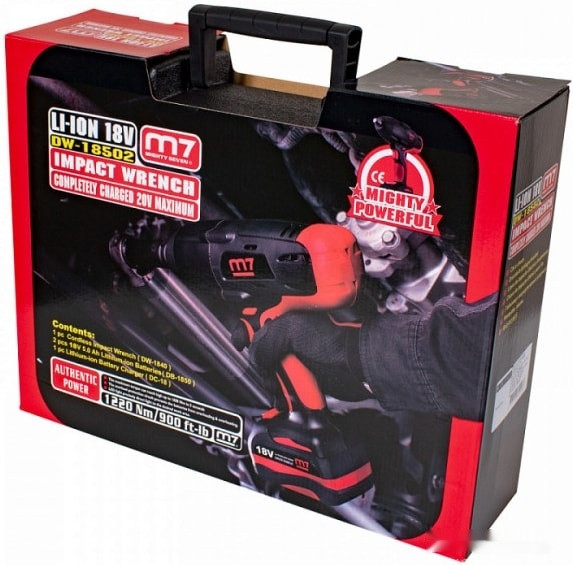 Гайковерт M7 DW-18502 (с 2-мя АКБ, кейс) Гайковерт M7 DW-18502 (с 2-мя АКБ, кейс)