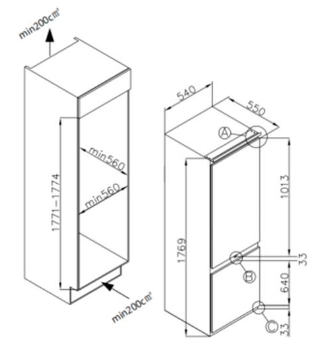 Холодильник Weissgauff WRKI 178 Total NoFrost Premium BioFresh Холодильник Weissgauff WRKI 178 Total NoFrost Premium BioFresh