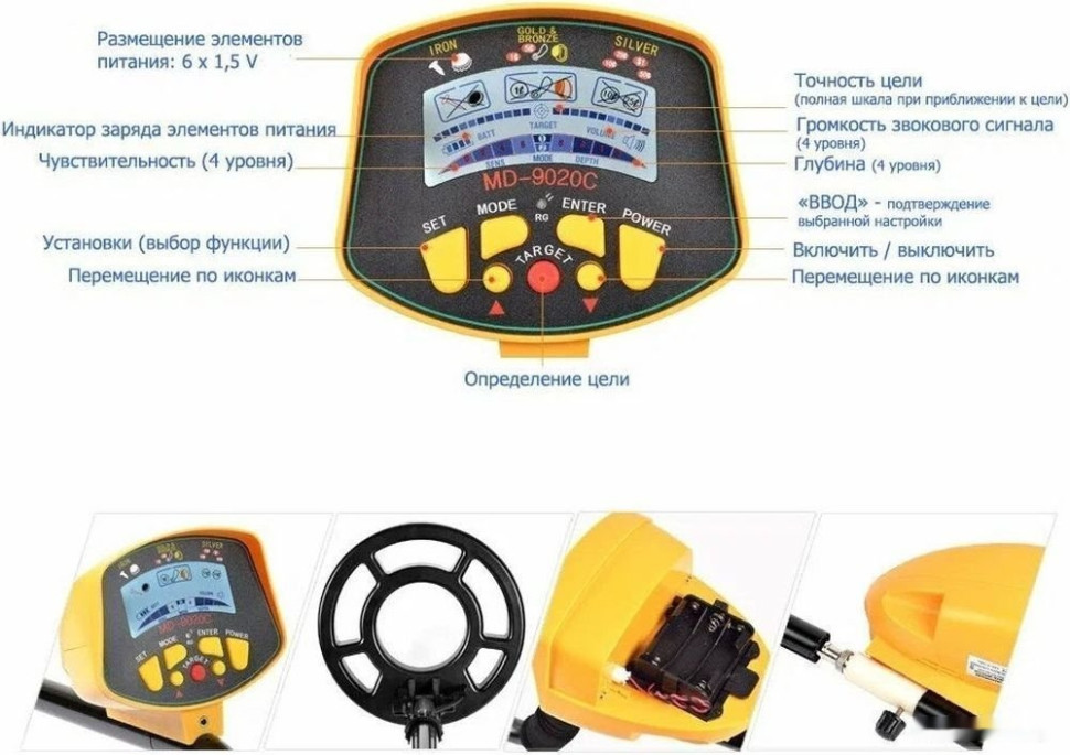 Металлоискатель Tianxun MD-9020C Металлоискатель Tianxun MD-9020C