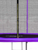 Батут Atlas Sport 312 см - 10ft (с лестницей, внутренняя сетка, сливовый)