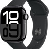 Умные часы Apple Watch Series 10 42 мм (алюминиевый корпус, черный/черный, спортивный силиконовый ремешок M/L) Умные часы Apple Watch Series 10 42 мм (алюминиевый корпус, черный/черный, спортивный силиконовый ремешок M/L)
