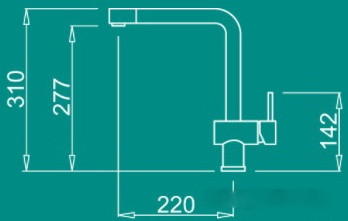 Смеситель Elleci Stream M79 Aluminium Смеситель Elleci Stream M79 Aluminium