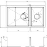 Кухонная мойка Zorg PVD-78-2-44 (графит) Кухонная мойка Zorg PVD-78-2-44 (графит)