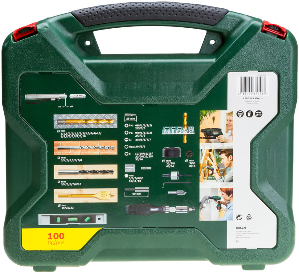 Универсальный набор Bosch Titanium X-Line 2607019330 100 предметов