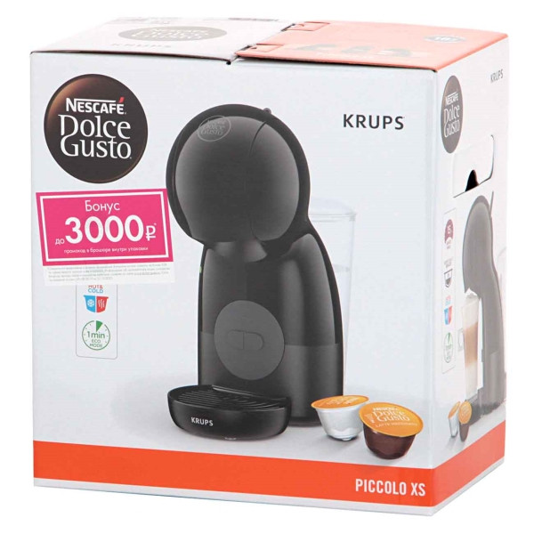 Капсульная кофеварка Krups Dolce Gusto Piccolo XS KP1A3B10 Капсульная кофеварка Krups Dolce Gusto Piccolo XS KP1A3B10