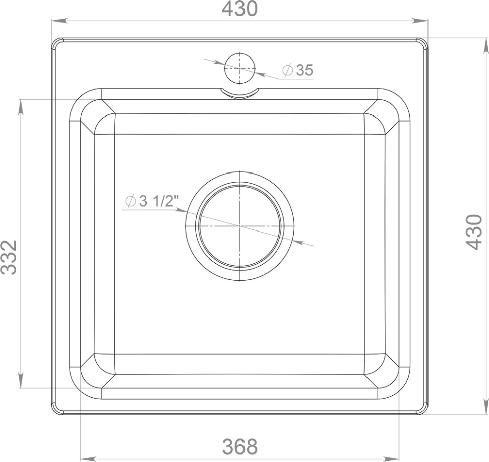 Кухонная мойка GranFest Smart GF-SM430 (White) Кухонная мойка GranFest Smart GF-SM430 (White)
